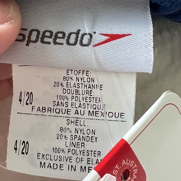 NWT Speedo Learn to Swim Navy One Piece Swimsuit Size 4/20 - Picture 11 of 11